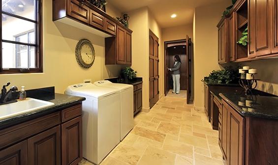 Residential elevator inside luxury home kitchen